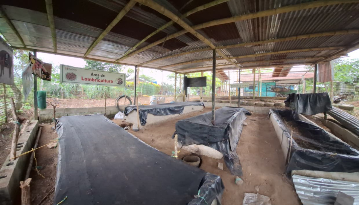  Área de Lombricultura, Tesoro para la tierra 